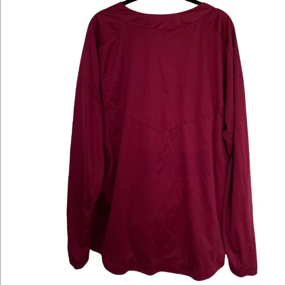 Nike Baseball Vapor Maroon Pullover Wind Windshirt Jacket Men's size Large - Picture 4 of 10